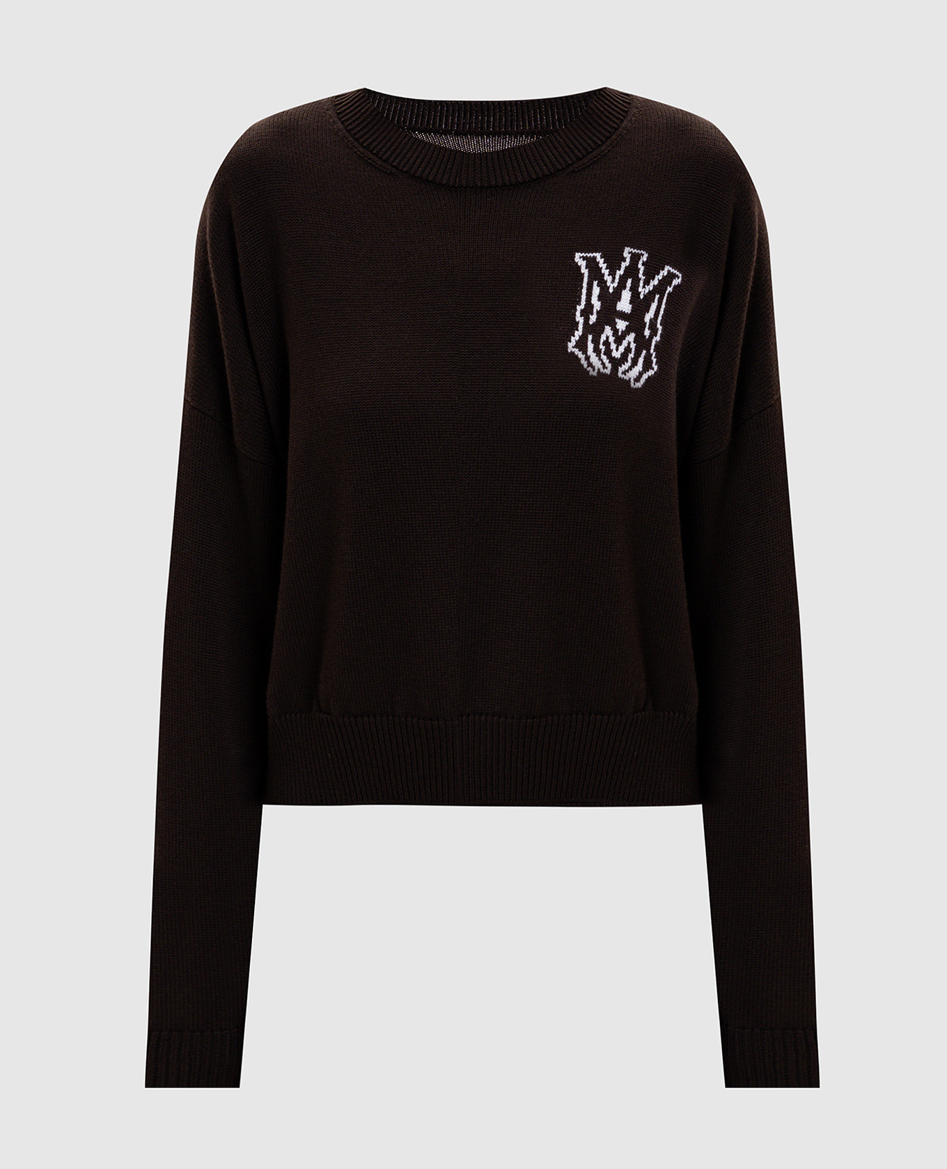 Коричневий светр з вовни