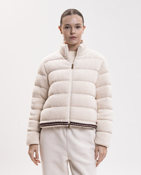 Moncler Пухова куртка кольору айворі L20939B00009N0005