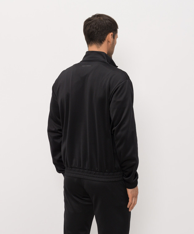 Maison Margiela MM6 Чорна спортивна куртка з вишивкою логотипа SH2HG0006M20209 зображення 4