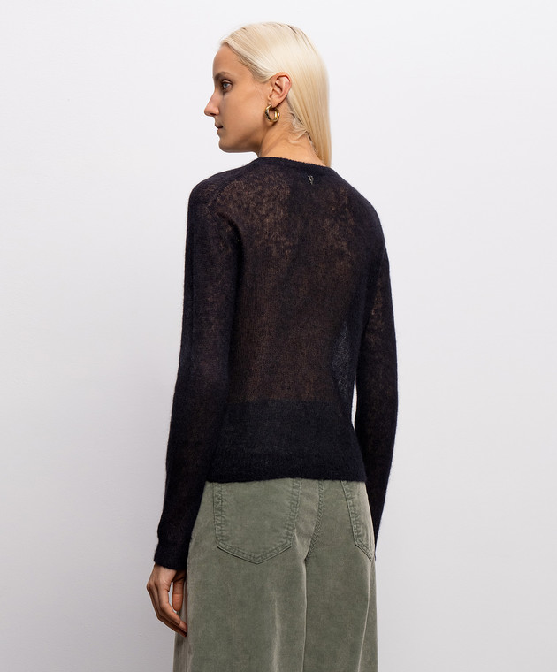 Dondup Черный джемпер с шерстью альпаки DT419M00957DPTO изображение 4