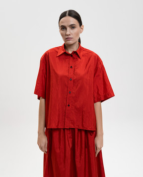 Jil Sander Червона сорочка з шовком J40DL0167J70003