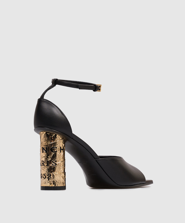 Givenchy Черные кожаные босоножки BE30BNE1J7 изображение 3