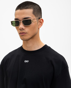 Off-White Золотые солнцезащитные очки Allen OW1027765560