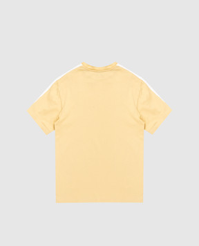Dolce&Gabbana Дитяча жовта футболка з фактурним логотипом L4JTKDG7PWQ812+