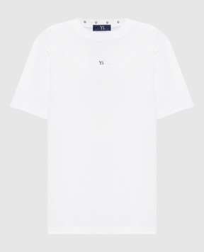 Y`S Yamamoto Белая футболка с вышивкой монограммы YKT46134