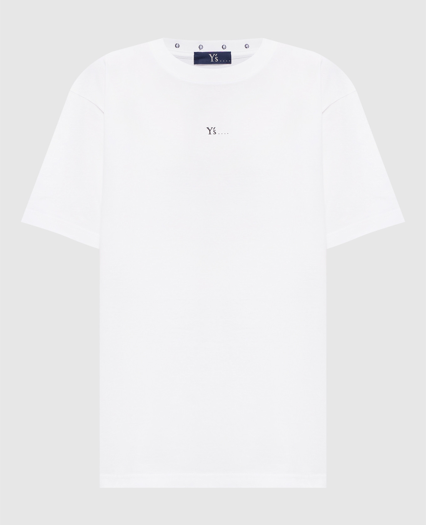 

Белая футболка с вышивкой монограммы, Белый, Футболки