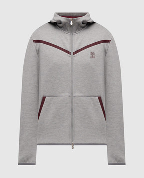 Brunello Cucinelli Серая спортивная куртка MM8433376G