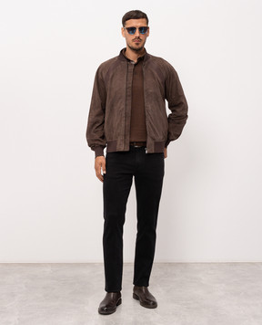 Trussardi Коричневий замшевий бомбер R313M000047NML903L53