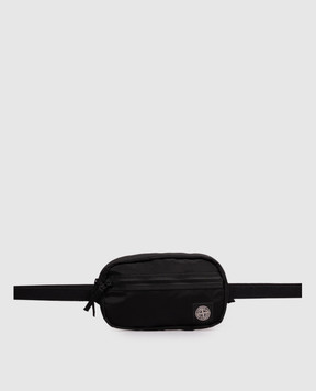 Stone Island Черная поясная сумка с нашивкой логотипа L2S159200014S0251