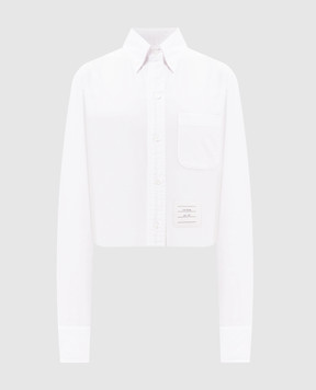 Thom Browne Біла сорочка з нашивкою FLL164A03113