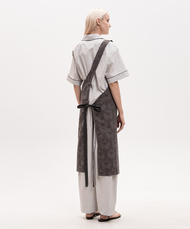 Le Jacquard Fraincais Сірий фартух Braise з бавовни 31696 зображення 3