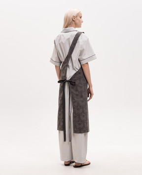 Le Jacquard Fraincais Сірий фартух Braise з бавовни 31696