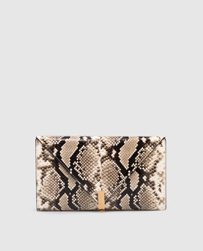 Giuseppe Zanotti Бежевый кожаный лакированный клатч-конверт Borse EB60004