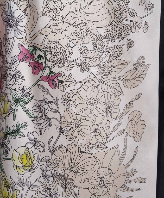 MANTERO 1902 Парео Dorothy кольору айворі із шовку 1049F2811T0883D зображення 5