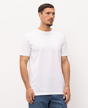 Cashmere&Whiskey Белая футболка с принтом логотипа TSHIRT