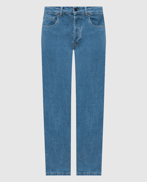 Pini Parma Голубые джинсы с патчем логотипа PINIJEALBL