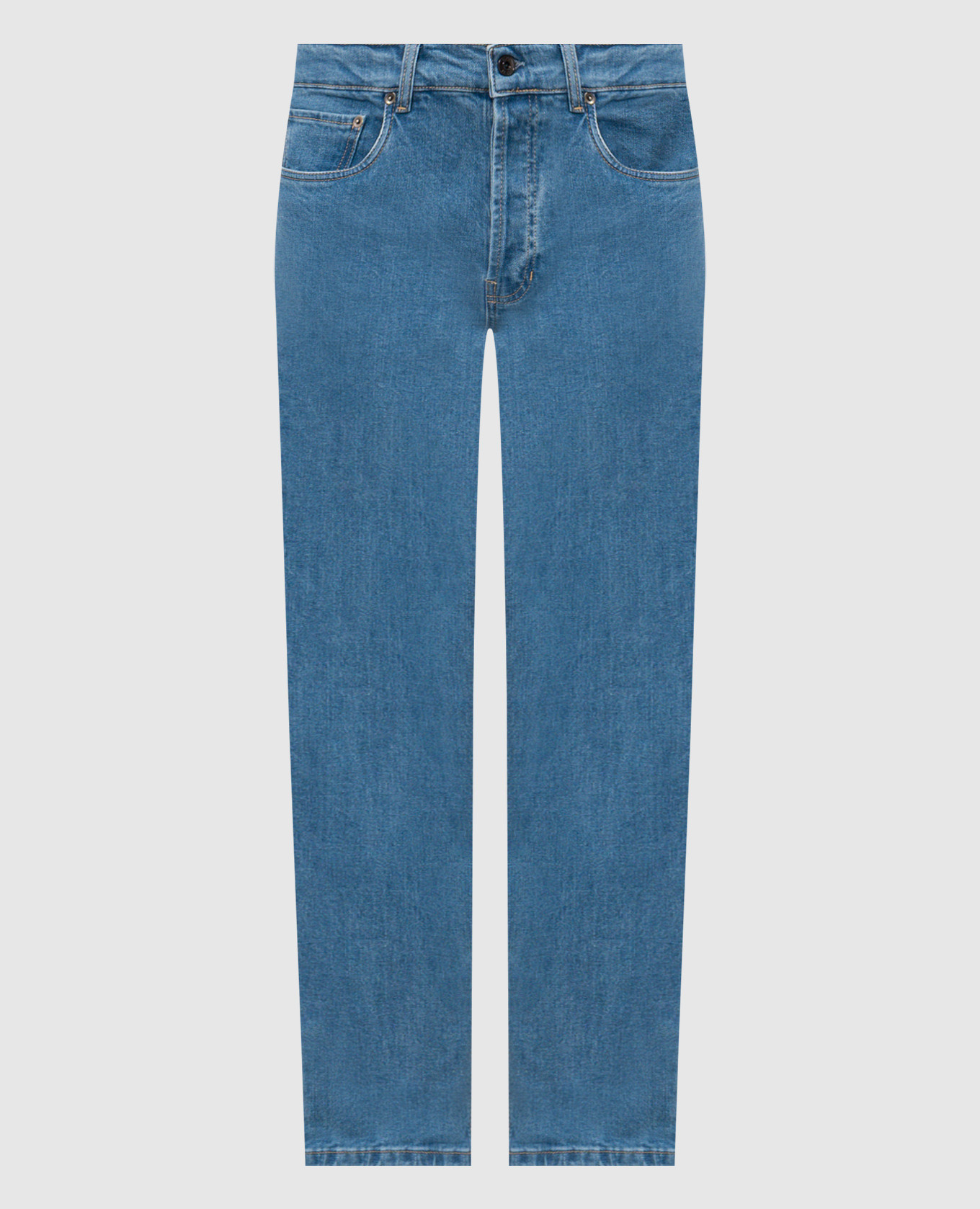 Голубые джинсы с патчем логотипа