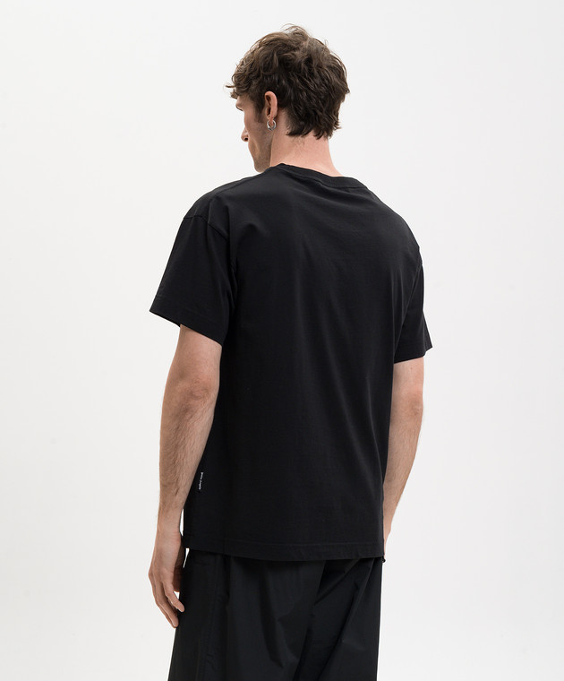 Palm Angels Чорна футболка Spray Bear PMAA109S26JER001 зображення 4