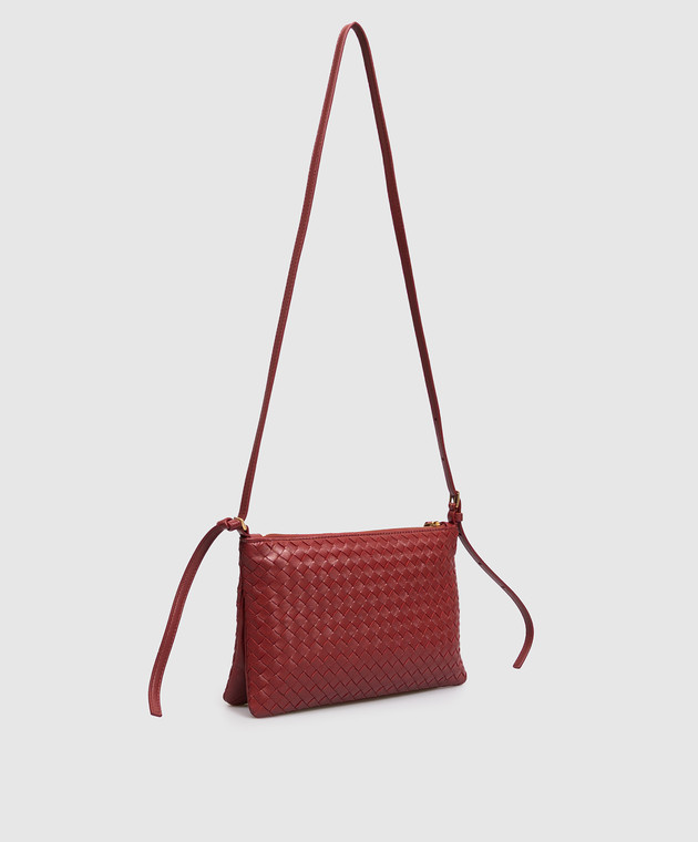 Bottega Veneta Бордова шкіряна сумка Piccolo 876625V0HW0 зображення 3