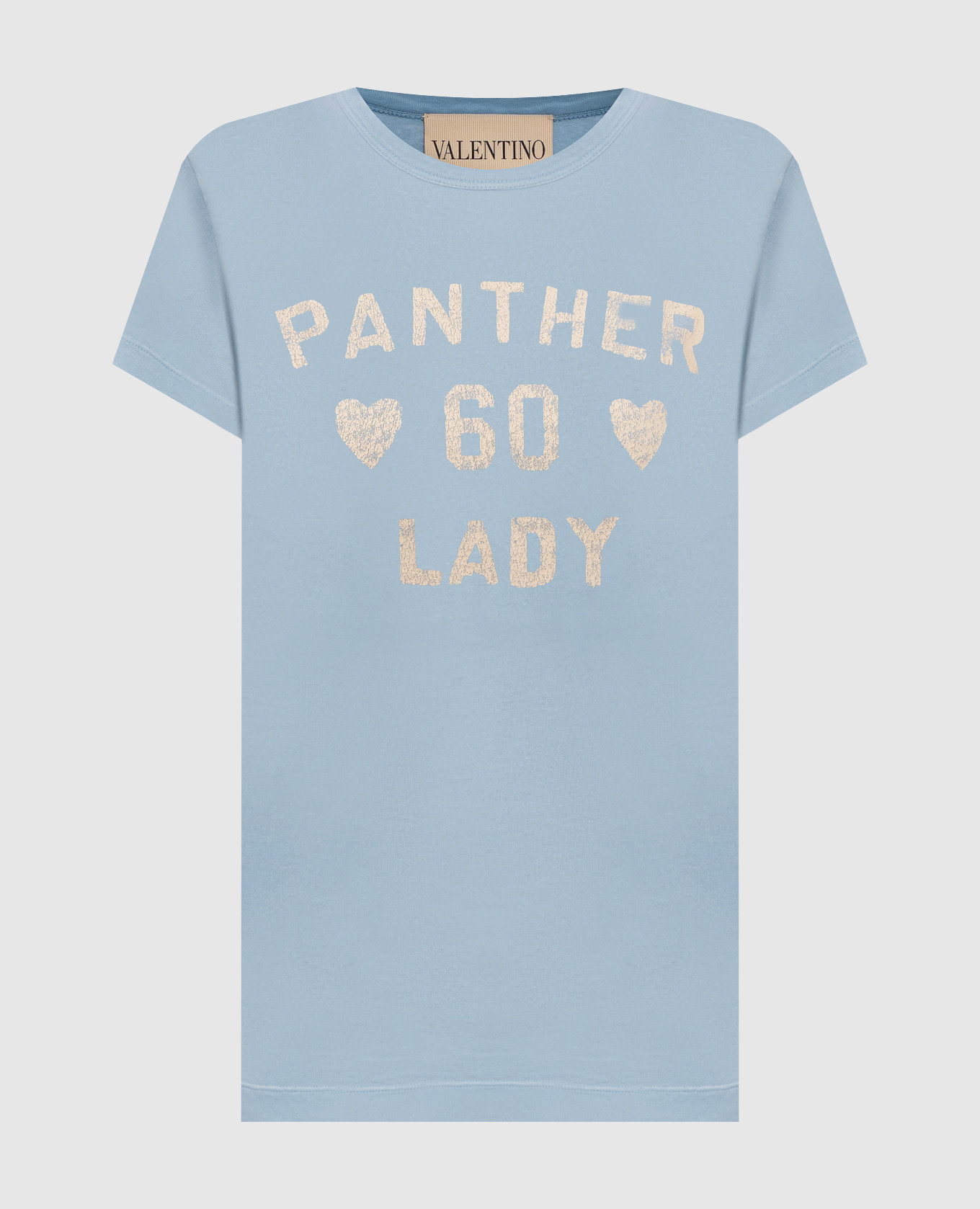 Голубая футболка Panther Lady с винтажным эффектом