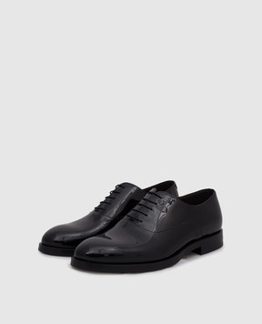 Brunello Cucinelli Кожаные лакированные оксфорды черного цвета MZUSUMC937