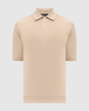 Stefano Ricci Бежевое поло из шелка K616215P31F26101