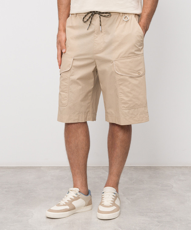 Moncler Бежеві шорти-карго L10912B00007599C3 зображення 3