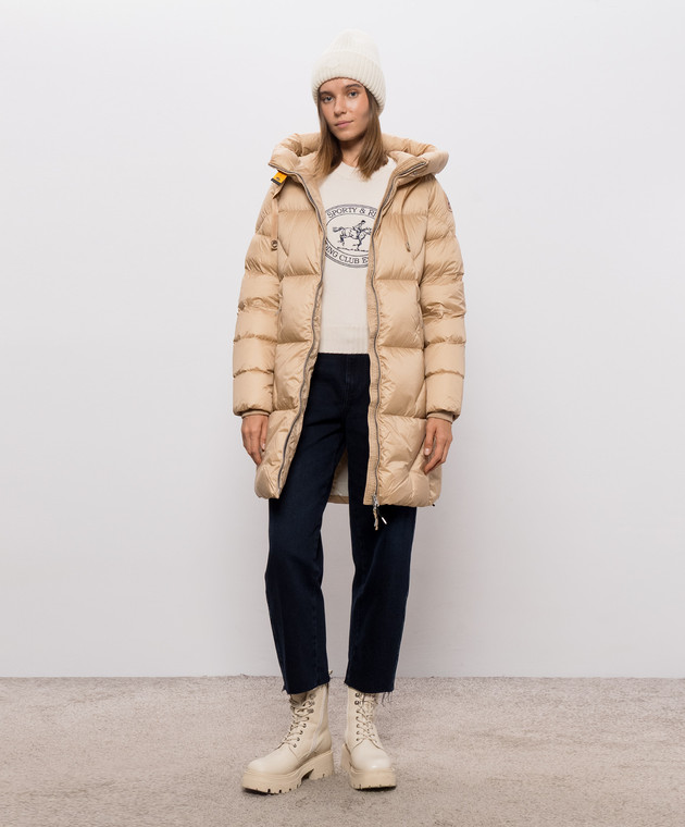 Parajumpers Бежевый пуховик Janet 26WPWPUHY33 изображение 2