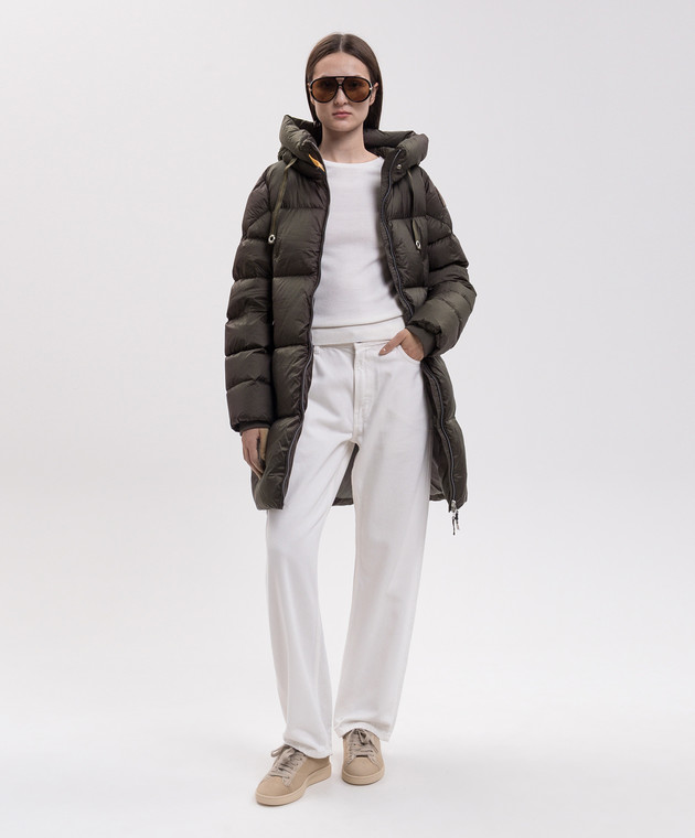 Parajumpers Пуховик цвета хаки Janet 26WPWPUHY33 изображение 2