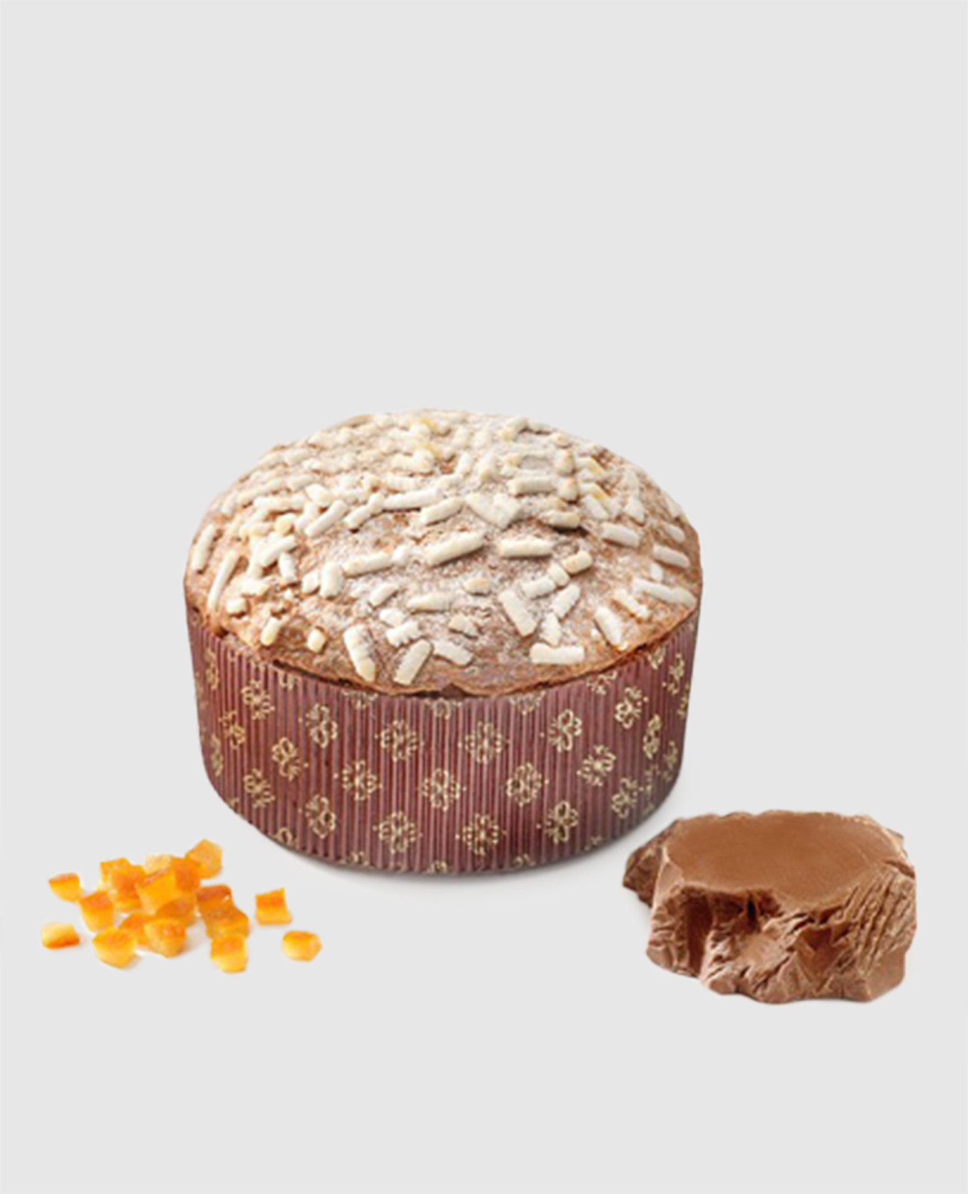 

Панеттон безглютеновый с шоколадной крошкой и цукатами Cioccolato e Arancia 500 г, Белый, Десерты