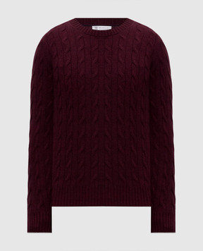 Brunello Cucinelli Бордовый свитер из кашемира M22707200
