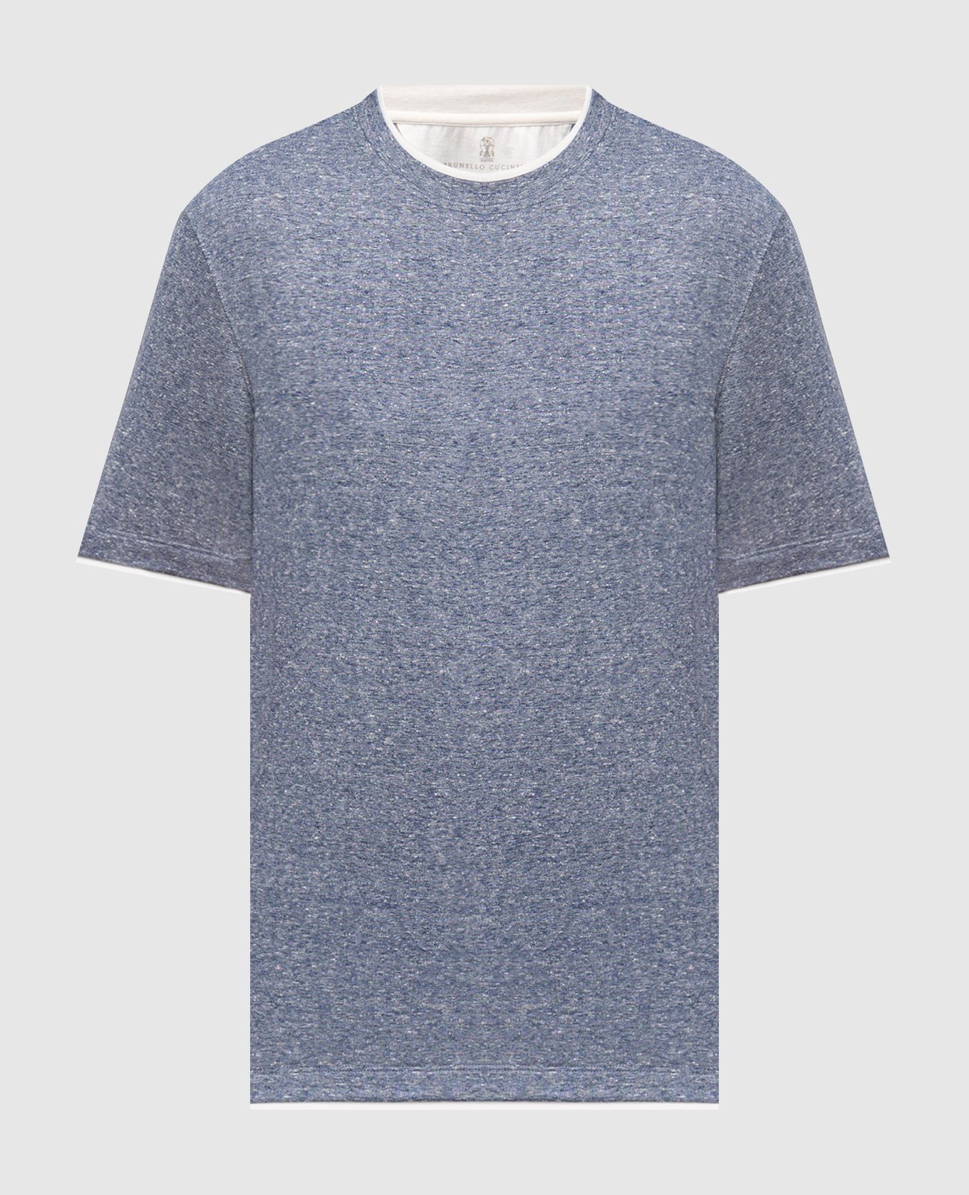 Синяя футболка с леном