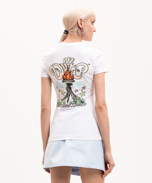 Off-White Біла футболка Show NY 29A00323T зображення 4