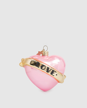 Vondels Розовая ёлочная игрушка Heart 2221322085034