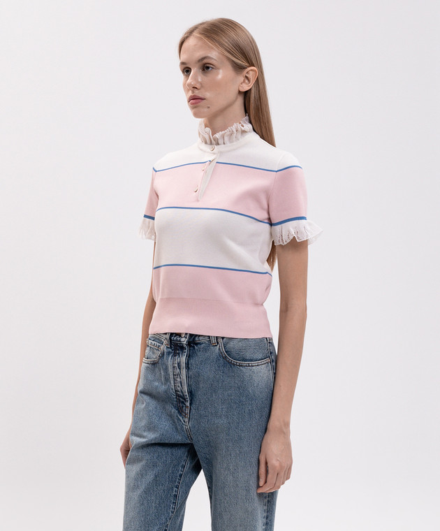 Alexander McQueen Топ в смужку 870464Q1BG9 зображення 3