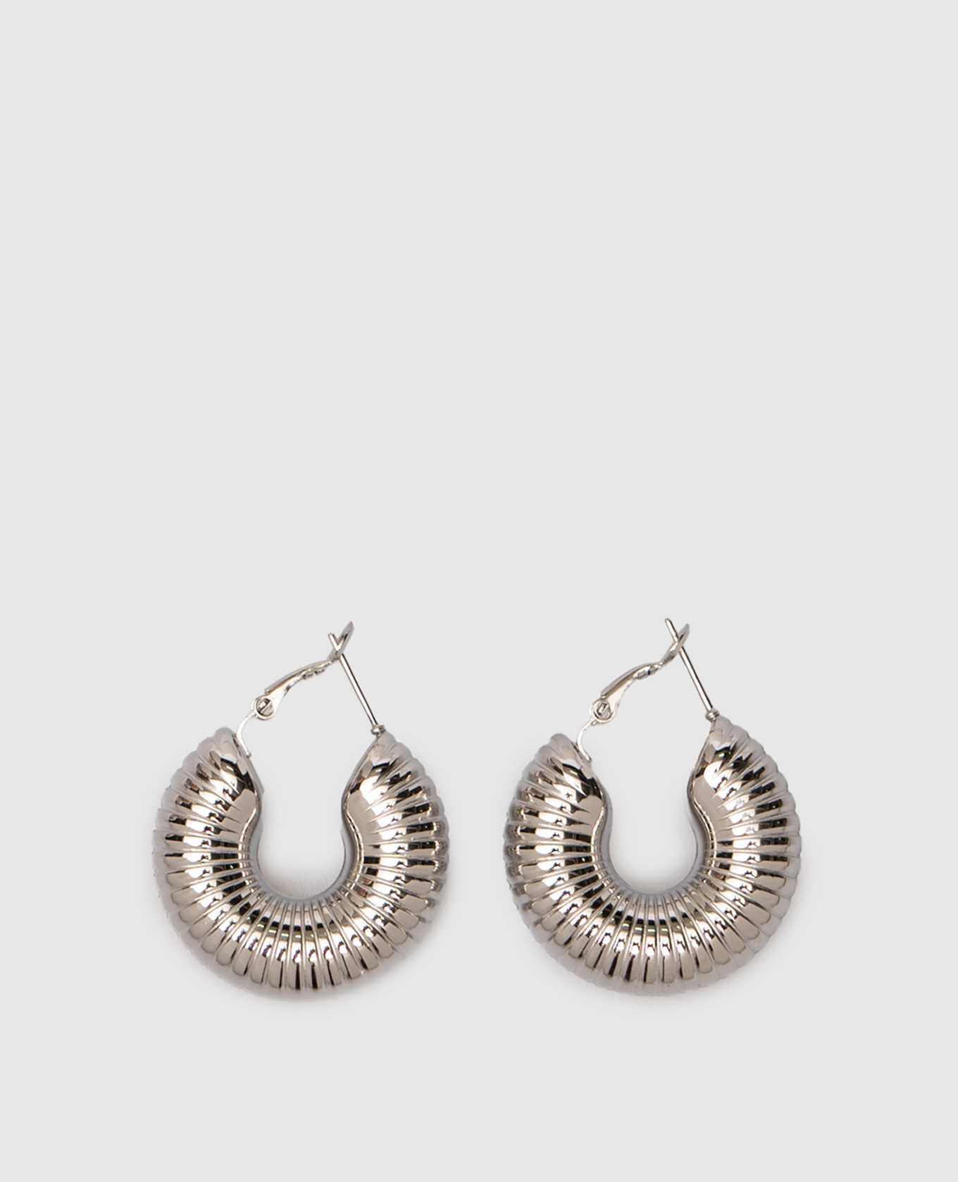 

Серебряные серьги-конго, Серебристый, Серьги