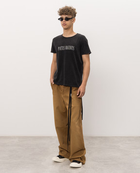 Ann Demeulemeester Черная футболка Idar B0014439FA790