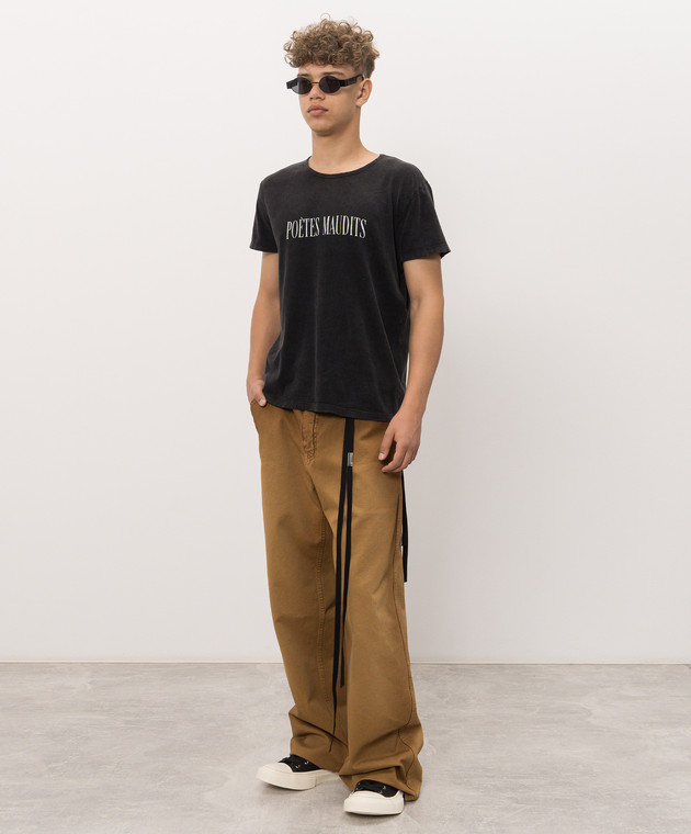 Ann Demeulemeester Чорна футболка Idar B0014439FA790 зображення 2