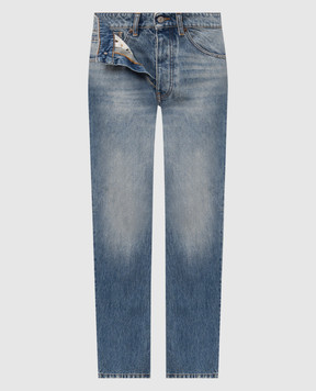 Maison Margiela MM6 Сині джинси подвійної конструкції SH2LA0062M30058