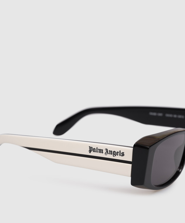 Palm Angels Чорні сонцезахисні окуляри Wister з принтом логотипа PA1031010751 зображення 4