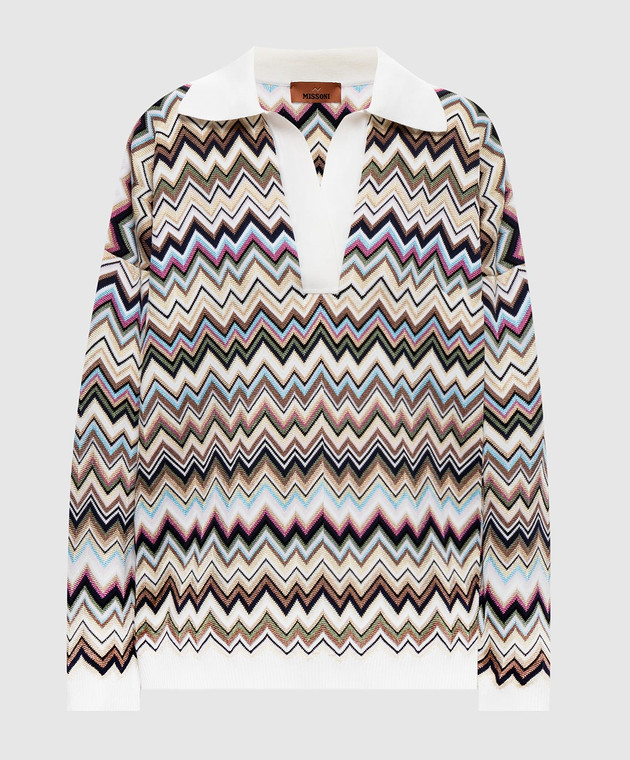 Missoni Светр у візерунок кольору айворі DS26WN1BBK01KO