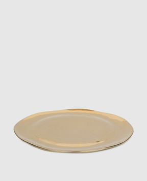 Bitossi Home Золотиста порцелянова сервірувальна тарілка FTB00801
