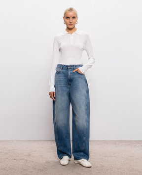 Givenchy Поло кольору айворі з шовком BWL00C4ZUU
