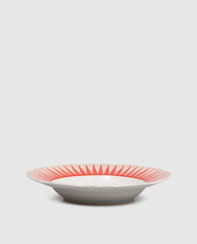 Bitossi Home Белая фарфоровая тарелка для супа Flash ABR00041