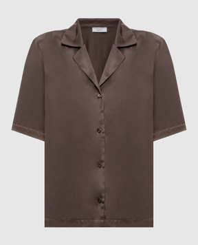 Peserico Коричневая блуза A0640606638