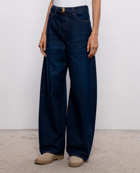 Twinset Синие джинсы с поясом 262TP2540