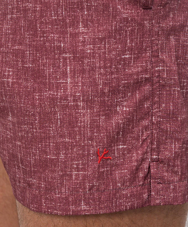 ISAIA Бордовые шорты для плавания COSI19BW254 изображение 4