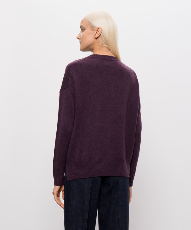 Allude Фіолетовий светр з кашеміру 26511151 зображення 4