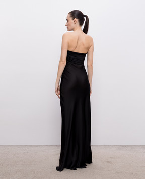 Ermanno Scervino Чорна сукня-бюстьє із шовку D482Q758KQG