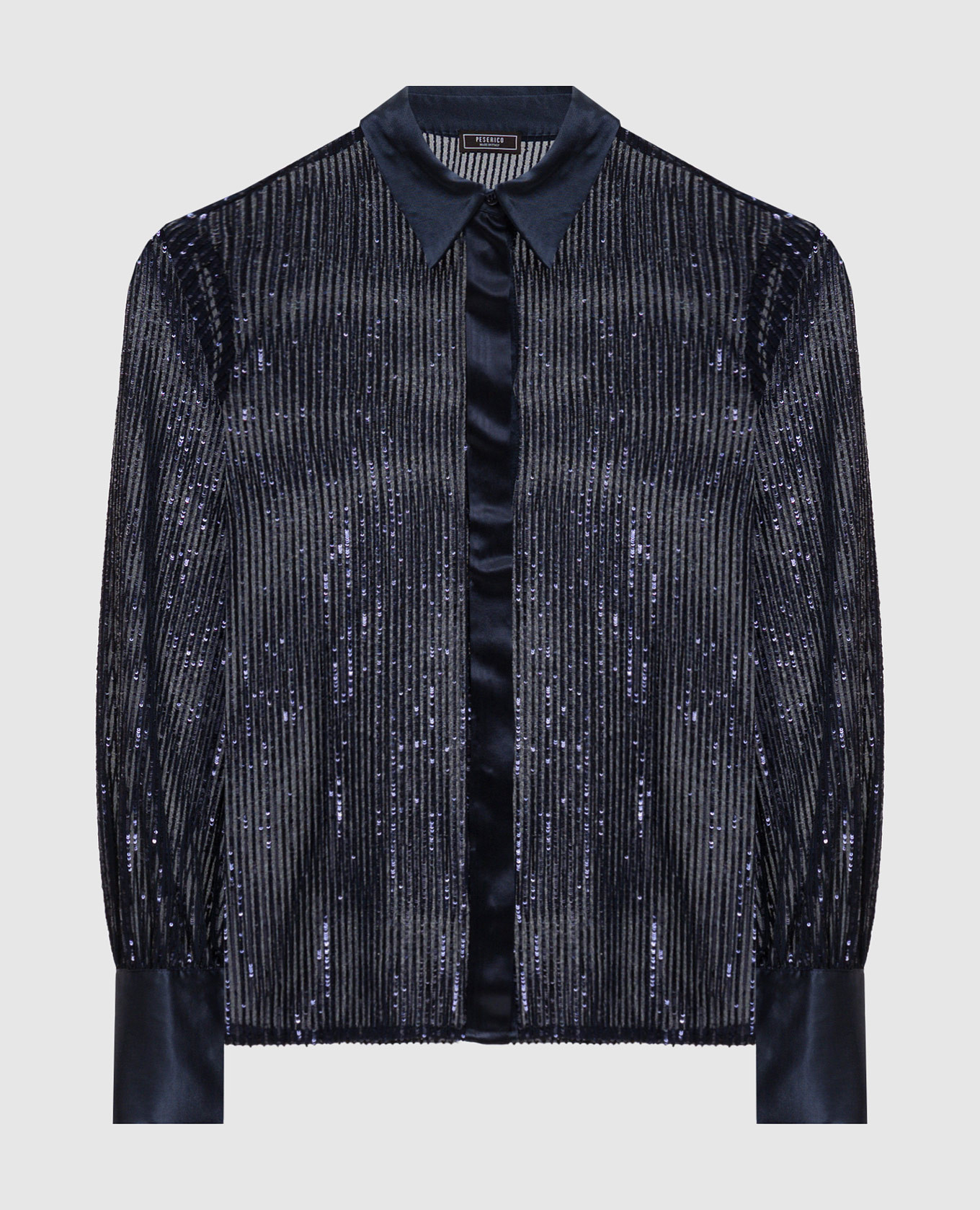 

Синяя блуза с пайетками, Синий, Блузы